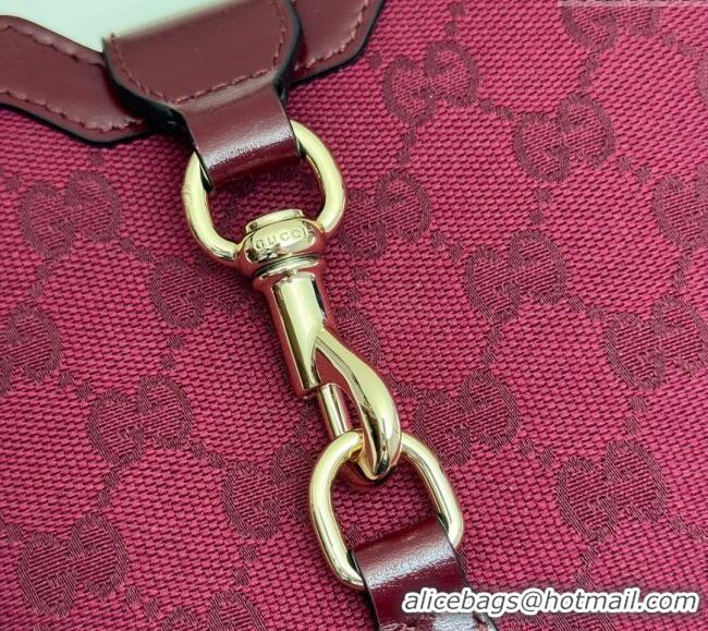 Reasonable Price Gucci Original GG Canvas Mini Bucket Shoulder bag 782919 Red 2024