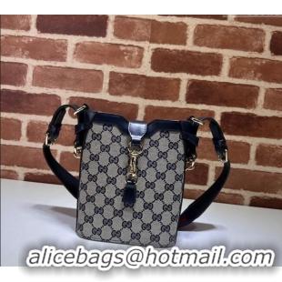 Cheap Wholesale Gucci Original GG Canvas Mini Bucket Shoulder bag 782919 Blue 2024