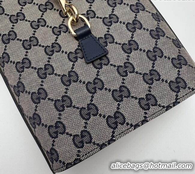 Cheap Wholesale Gucci Original GG Canvas Mini Bucket Shoulder bag 782919 Blue 2024