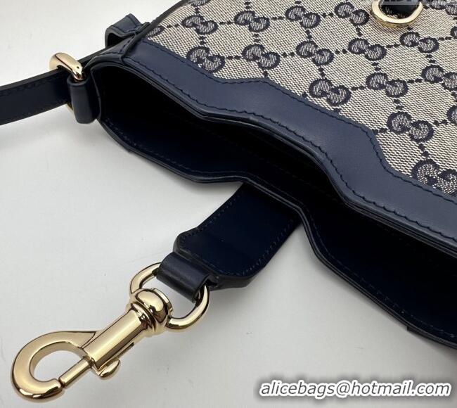 Cheap Wholesale Gucci Original GG Canvas Mini Bucket Shoulder bag 782919 Blue 2024