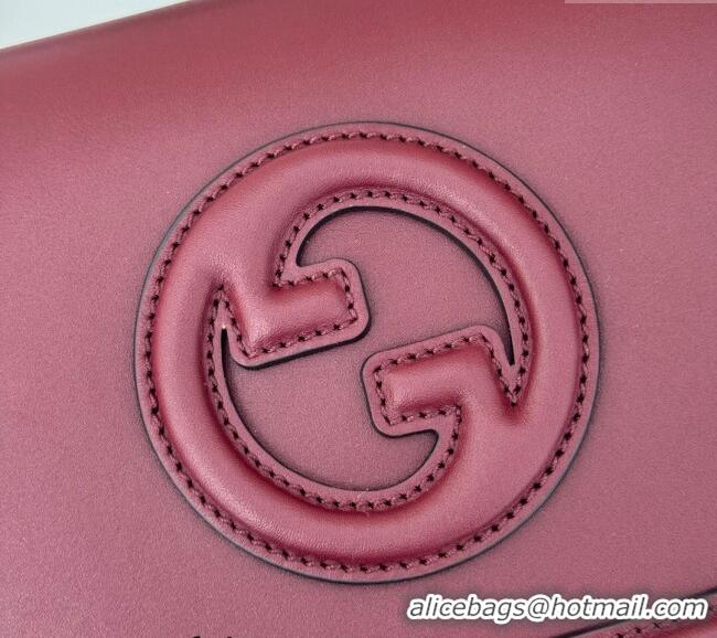 Best Design Gucci Blondie Leather Top Handle bag 815714 Burgundy 2024