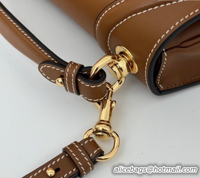 Top Grade Gucci Blondie Calf Leather Top Handle bag 815714 Brown 2024