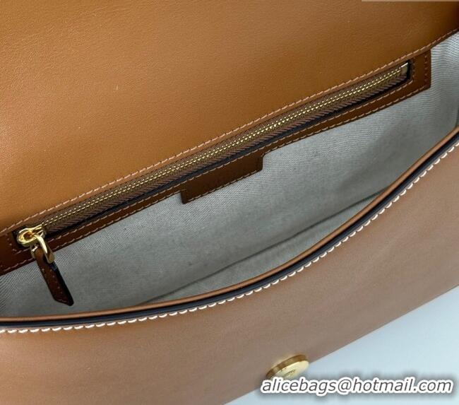 Top Grade Gucci Blondie Calf Leather Top Handle bag 815714 Brown 2024
