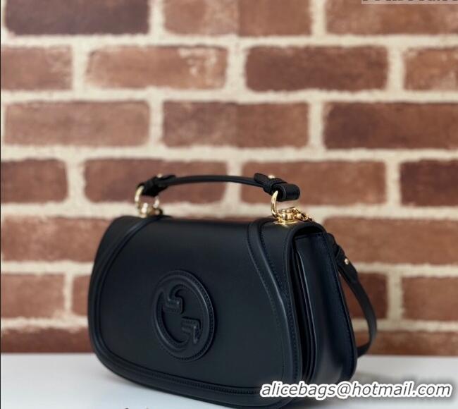 Buy Discount Gucci Blondie Leather Top Handle bag 815714 Black 2024
