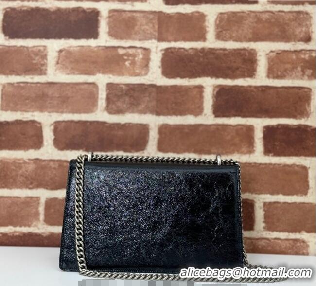 Super Quality Gucci Dionysus Small Shoulder Bag in Patent Calf Leather 795005 Black 2024