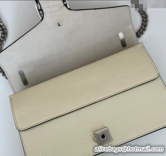 Luxury Classic Gucci Dionysus Small Shoulder Bag in Patent Calf Leather 795005 White 2024
