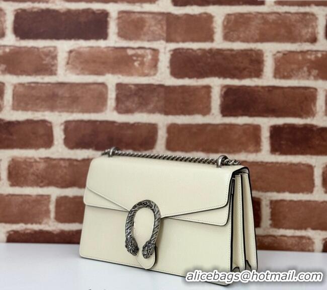 Luxury Classic Gucci Dionysus Small Shoulder Bag in Patent Calf Leather 795005 White 2024