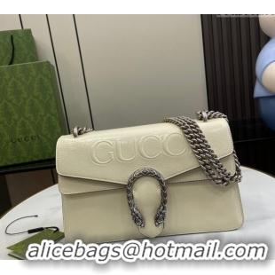 Good Product Gucci Dionysus Small Shoulder Bag in Patent Leather with GUCCI Logo 795005 White 2024