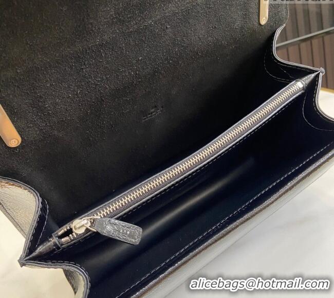 Luxury Cheap Gucci Dionysus Small Shoulder Bag in Patent Leather with GUCCI Logo 795005 Black 2024