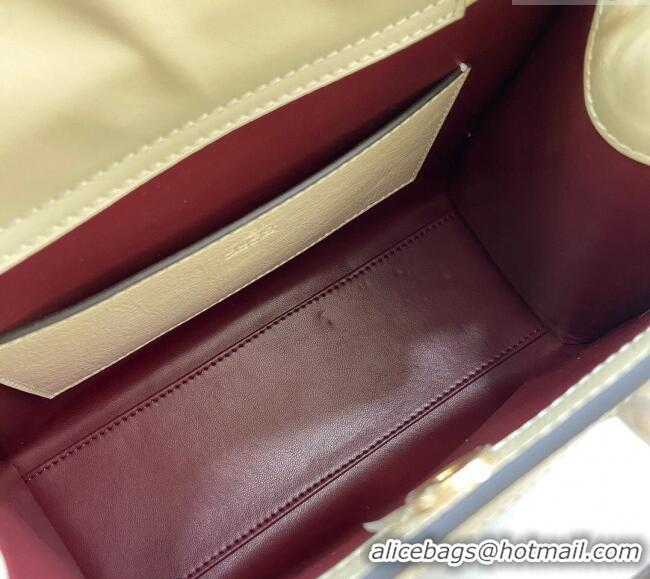 Original Cheap Gucci Diana Small Tote Bag with GUCCI Logo in Patent Leather 702721 White 2024