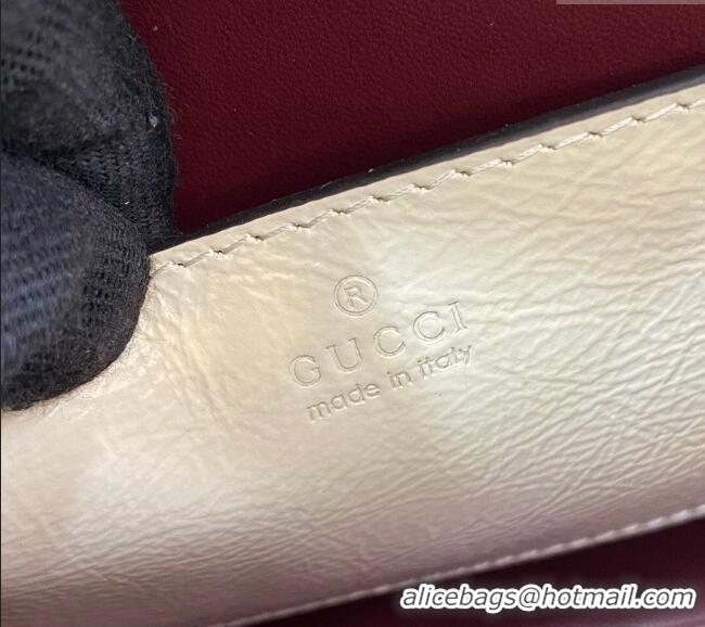 Original Cheap Gucci Diana Small Tote Bag with GUCCI Logo in Patent Leather 702721 White 2024