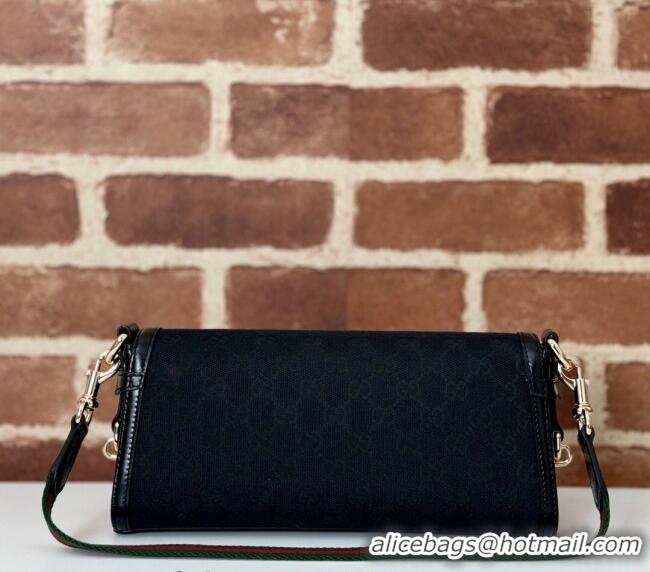 Reasonable Price Gucci Luce GG Canvas Small Shoulder Bag 786027 Black 2024