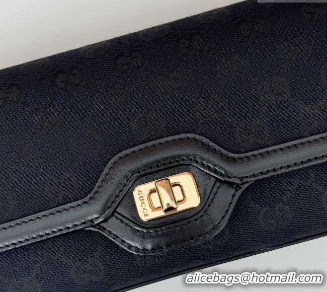 Reasonable Price Gucci Luce GG Canvas Small Shoulder Bag 786027 Black 2024