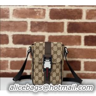 Most Popular Gucci Mens GG Canvas Super Mini Crossbody Bag 802099 2024
