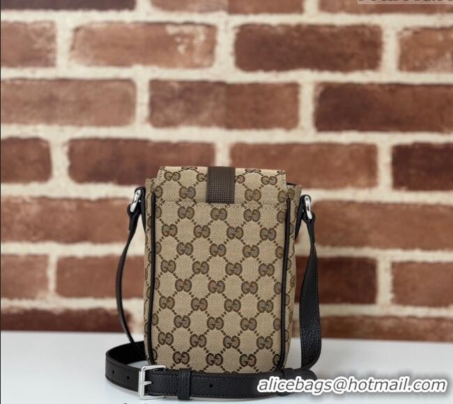 Most Popular Gucci Mens GG Canvas Super Mini Crossbody Bag 802099 2024