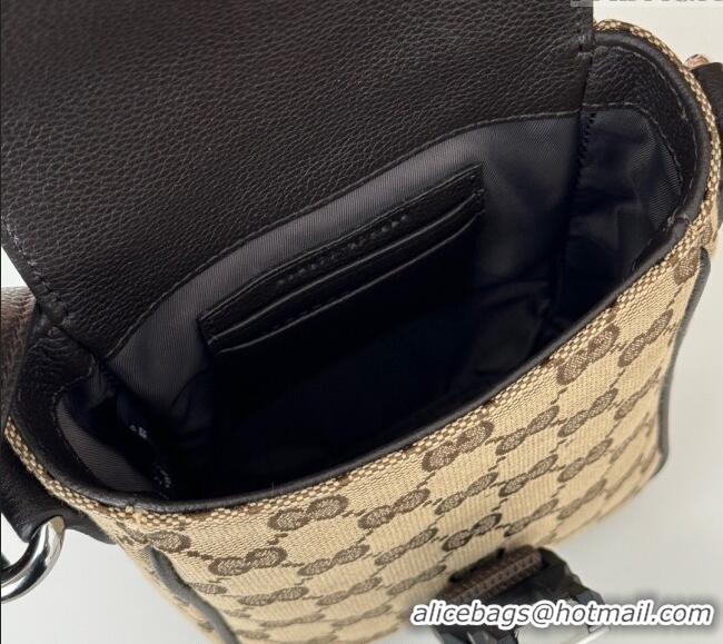 Most Popular Gucci Mens GG Canvas Super Mini Crossbody Bag 802099 2024