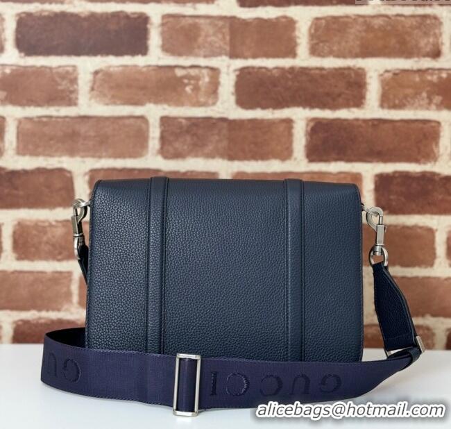 Best Product Gucci Mens Crossbody Bag in GG Canvas and Leather 794872 Blue 2024