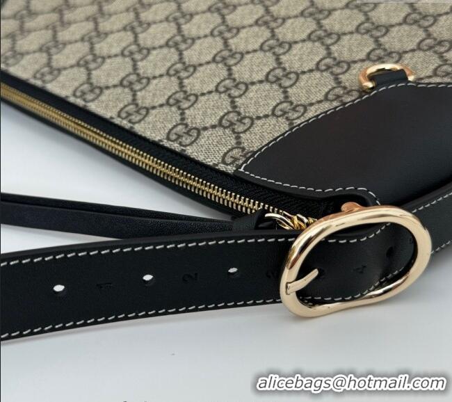 Top Quality Gucci Ophidia GG Canvas Medium Shoulder bag 815217 Beige/Black 2024