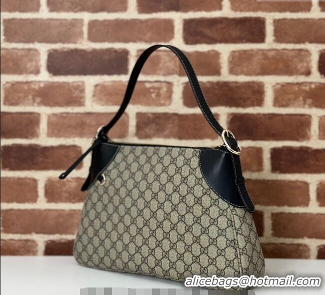 Top Quality Gucci Ophidia GG Canvas Medium Shoulder bag 815217 Beige/Black 2024