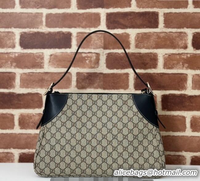 Top Quality Gucci Ophidia GG Canvas Medium Shoulder bag 815217 Beige/Black 2024