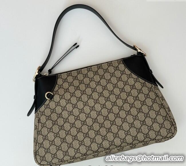 Top Quality Gucci Ophidia GG Canvas Medium Shoulder bag 815217 Beige/Black 2024