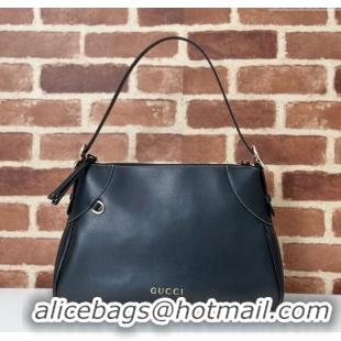 New Fashion Gucci Ophidia Leather Medium Shoulder bag 815217 Black 2024