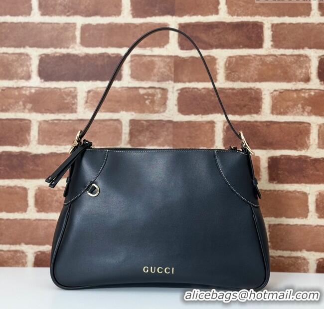 New Fashion Gucci Ophidia Leather Medium Shoulder bag 815217 Black 2024