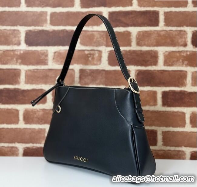New Fashion Gucci Ophidia Leather Medium Shoulder bag 815217 Black 2024