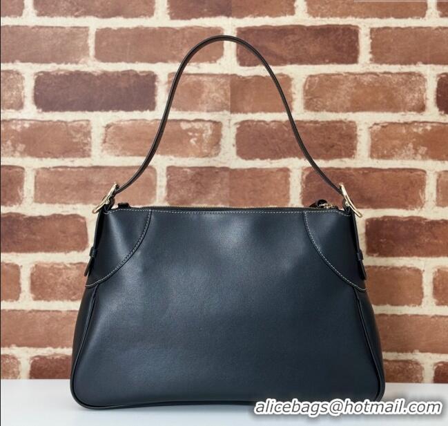 New Fashion Gucci Ophidia Leather Medium Shoulder bag 815217 Black 2024
