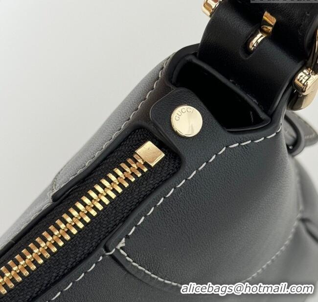 New Fashion Gucci Ophidia Leather Medium Shoulder bag 815217 Black 2024