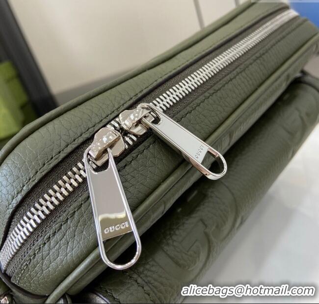 Top Grade Gucci Jumbo GG Small Crossbody Bag 794088 Green 2024