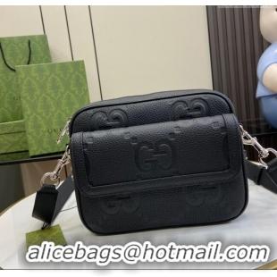 Reasonable Price Gucci Jumbo GG Small Crossbody Bag 794088 Black 2024