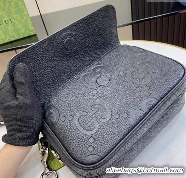 Reasonable Price Gucci Jumbo GG Small Crossbody Bag 794088 Black 2024