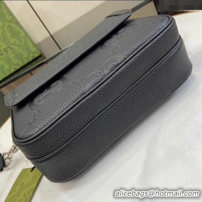 Reasonable Price Gucci Jumbo GG Small Crossbody Bag 794088 Black 2024