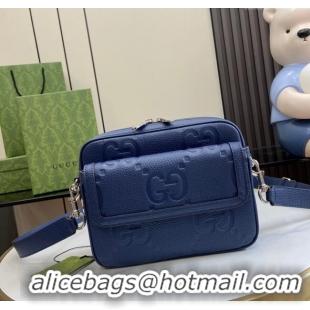 Best Product Gucci Jumbo GG Small Crossbody Bag 794088 Blue 2024