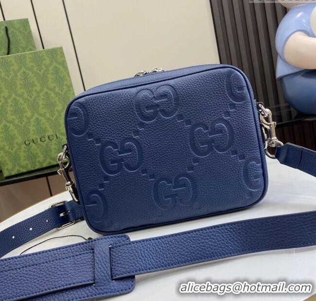 Best Product Gucci Jumbo GG Small Crossbody Bag 794088 Blue 2024