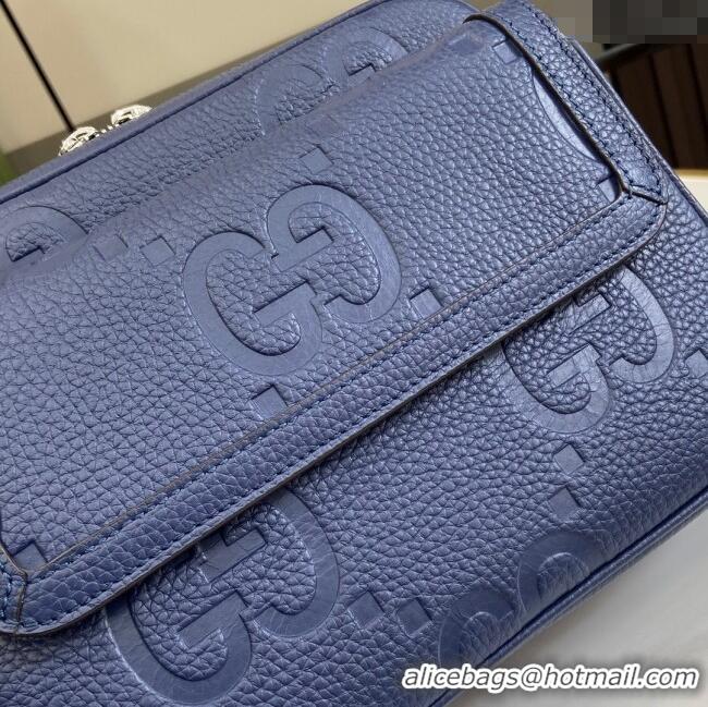 Best Product Gucci Jumbo GG Small Crossbody Bag 794088 Blue 2024