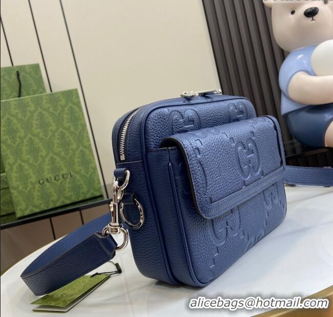 Best Product Gucci Jumbo GG Small Crossbody Bag 794088 Blue 2024