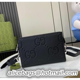 Best Price Gucci Jumbo GG Mini Bag in Leather 795240 Black 2024