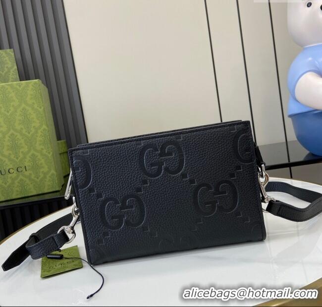 Best Price Gucci Jumbo GG Mini Bag in Leather 795240 Black 2024