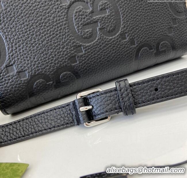 Best Price Gucci Jumbo GG Mini Bag in Leather 795240 Black 2024