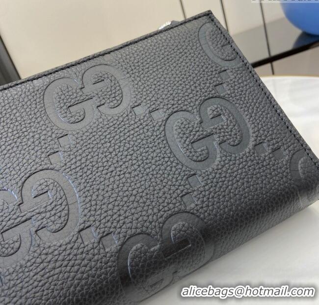 Best Price Gucci Jumbo GG Mini Bag in Leather 795240 Black 2024