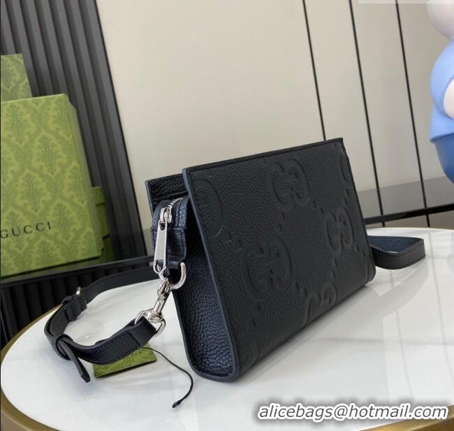 Best Price Gucci Jumbo GG Mini Bag in Leather 795240 Black 2024