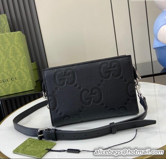 Best Price Gucci Jumbo GG Mini Bag in Leather 795240 Black 2024