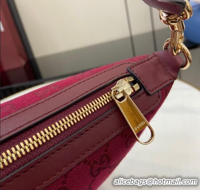 Best Quality Gucci GG Super Mini Bag in Original GG Canvas 795168 Rosso Ancora Red 2024