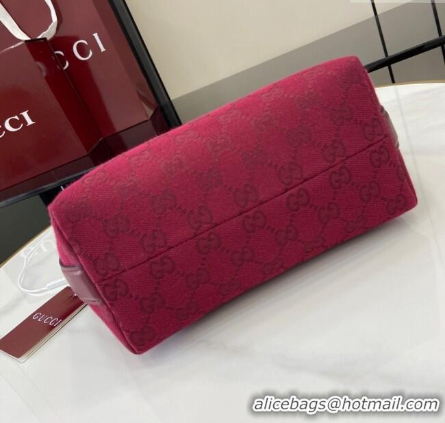 Best Quality Gucci GG Super Mini Bag in Original GG Canvas 795168 Rosso Ancora Red 2024