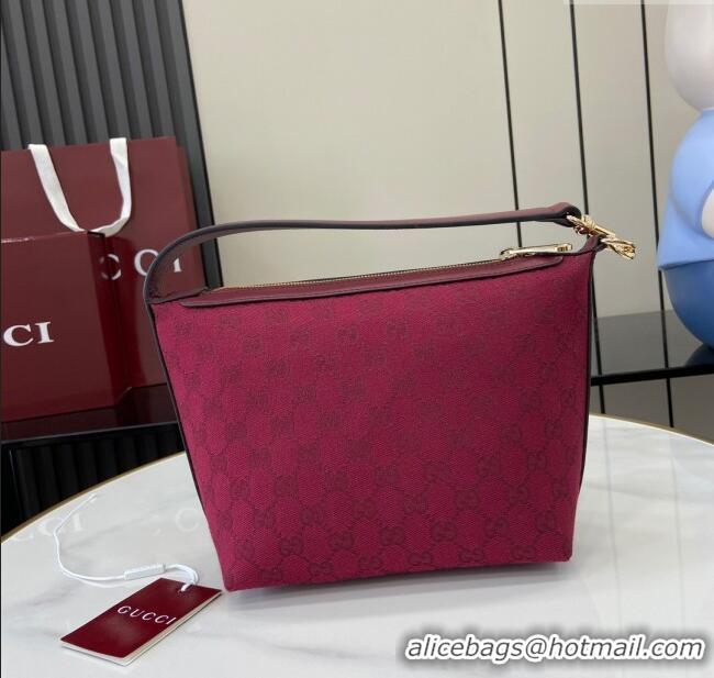 Best Quality Gucci GG Super Mini Bag in Original GG Canvas 795168 Rosso Ancora Red 2024