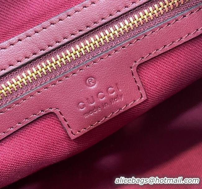 Best Quality Gucci GG Super Mini Bag in Original GG Canvas 795168 Rosso Ancora Red 2024