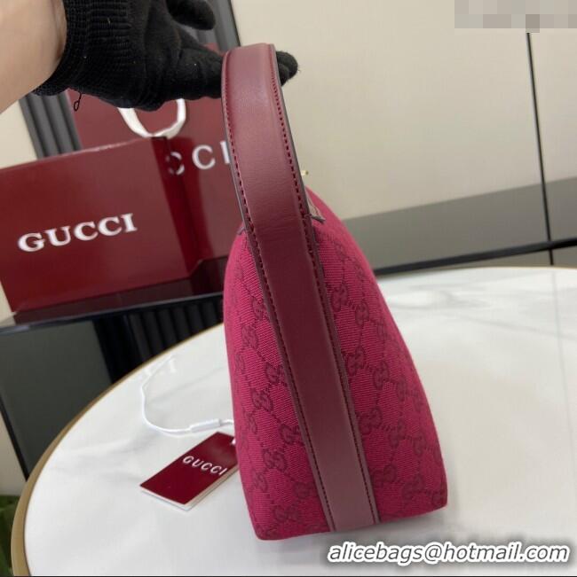 Best Quality Gucci GG Super Mini Bag in Original GG Canvas 795168 Rosso Ancora Red 2024