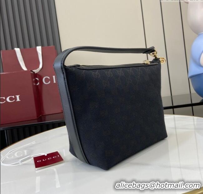 Inexpensive Gucci GG Super Mini Bag in Original GG Canvas 795168 Black 2024
